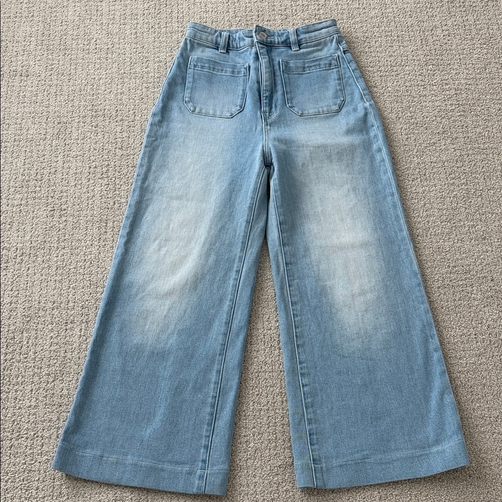 ROLLA'S High Rise Denim Jeans in Light Blue